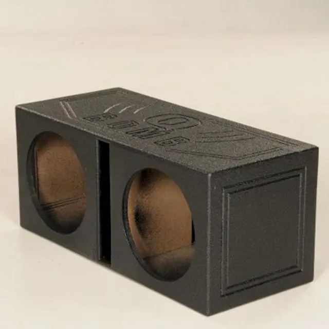 Alt view image 4 of 10 - QPower QBOMB12V Dual 12" Vented Ported Subwoofer Sub Box with Bedliner Spray