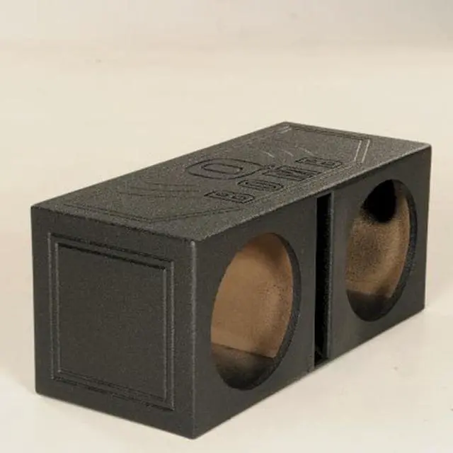 Alt view image 5 of 10 - QPower QBOMB12V Dual 12" Vented Ported Subwoofer Sub Box with Bedliner Spray