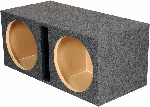 Alt view image 3 of 6 - Qpower QHD215V 2 Hole 15" Vented Woofer Box With 1" MDF Face