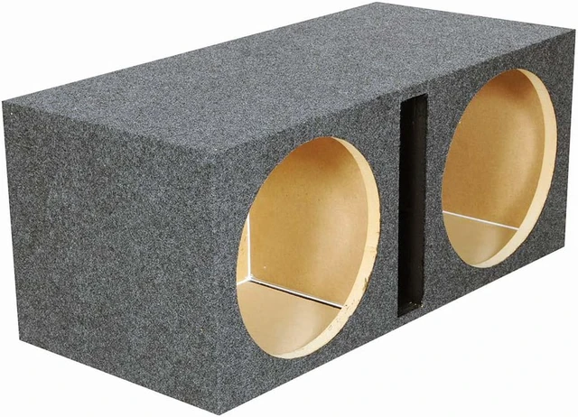 Alt view image 4 of 6 - Qpower QHD215V 2 Hole 15" Vented Woofer Box With 1" MDF Face