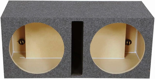 Alt view image 5 of 6 - Qpower QHD215V 2 Hole 15" Vented Woofer Box With 1" MDF Face