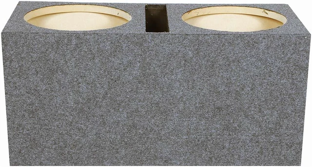 Alt view image 6 of 6 - Qpower QHD215V 2 Hole 15" Vented Woofer Box With 1" MDF Face