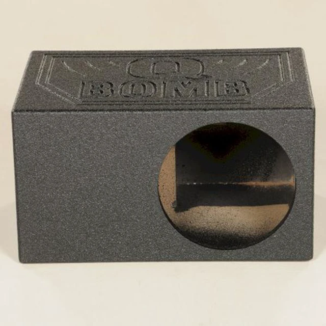 Alt view image 9 of 20 - QPower QBOMB10VL Single 10" Vented Ported Car Subwoofer Sub Box Enclosure QBOMB