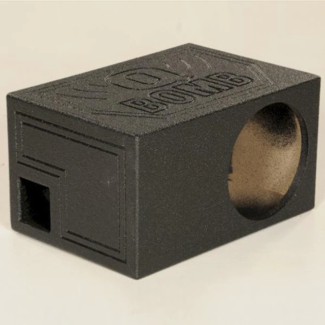 Alt view image 10 of 20 - QPower QBOMB10VL Single 10" Vented Ported Car Subwoofer Sub Box Enclosure QBOMB