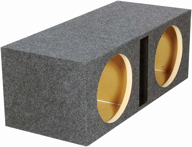 Alt view image 4 of 6 - Qpower QHD212V Dual 12" Hole Vented 1" MDF