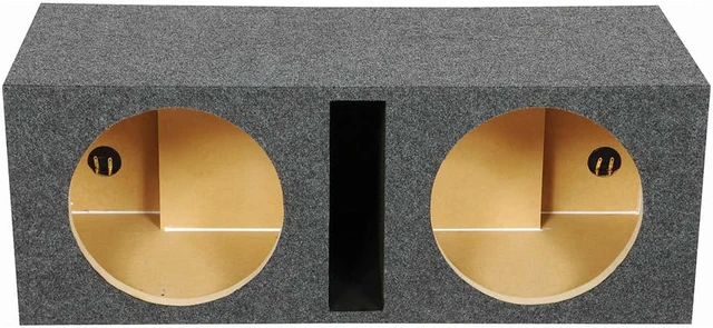 Alt view image 5 of 6 - Qpower QHD212V Dual 12" Hole Vented 1" MDF