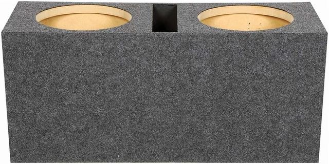 Alt view image 6 of 6 - Qpower QHD212V Dual 12" Hole Vented 1" MDF
