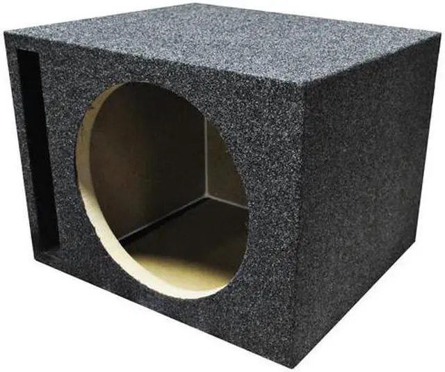 Alt view image 3 of 8 - Qpower QHD110V Empty Woofer Box Single 10" MDF;Vented Bass Box