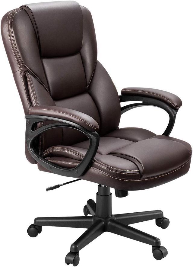 Furmax Manager's Chair with Swivel & Lumbar Support, 265 lb. Capacity, Black