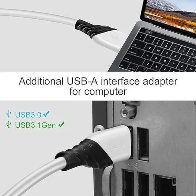 Alt view image 4 of 5 - Link Cable 10/16 FT for VR Devices, High Speed Data Transfer USB 3.0 to USB C Cable Connect to Gaming PC for Steam VR Games