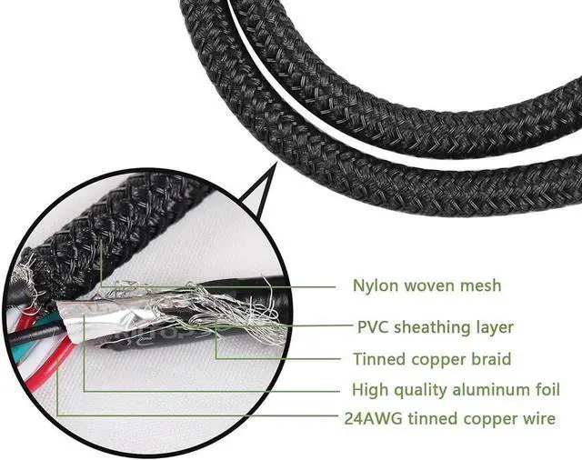 Alt view image 5 of 6 - USB 2.0 9Pin Female to Dual 9-Pin Male Extension Cable 2Pack,Motherboard 9-PIN USB2.0 Header Splitter Nylon Braided for Computer Internal Motherboard-Black
