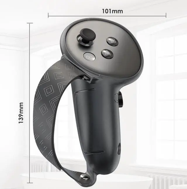 Alt view image 6 of 6 - Meta Quest3/3S Handle Cover with removable battery cover, Premium Silicone Accessory