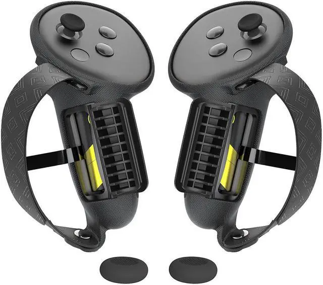 Main image of Meta Quest3/3S Handle Cover with removable battery cover, Premium Silicone Accessory