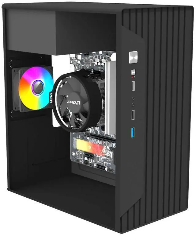 Main image of WEIMISEN Gaming Desktop, Apu PC, AMD Ryzen 7 5700G Cpu, Radeon Graphics 8 Cores2000 MHz  Gpu, A520 Chipsets,Wireless Onboard, 32G RAM (16GB*2) DDR 3200, 1TB M. 2 NVMe SSD, Win 11 Pro