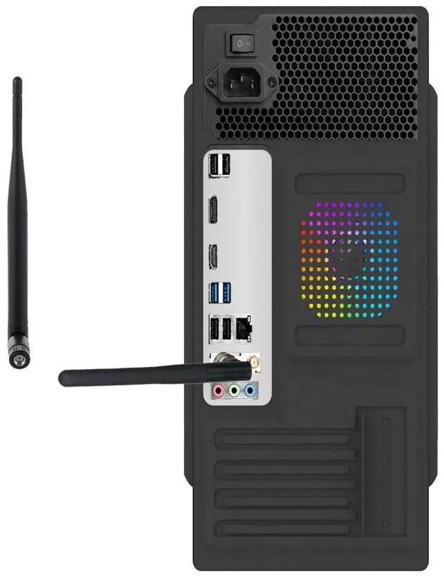 Alt view image 3 of 4 - WEIMISEN Gaming Desktop, Apu PC, AMD Ryzen 7 5700G Cpu, Radeon Graphics 8 Cores2000 MHz  Gpu, A520 Chipsets,Wireless Onboard, 32G RAM (16GB*2) DDR 3200, 1TB M. 2 NVMe SSD, Win 11 Pro