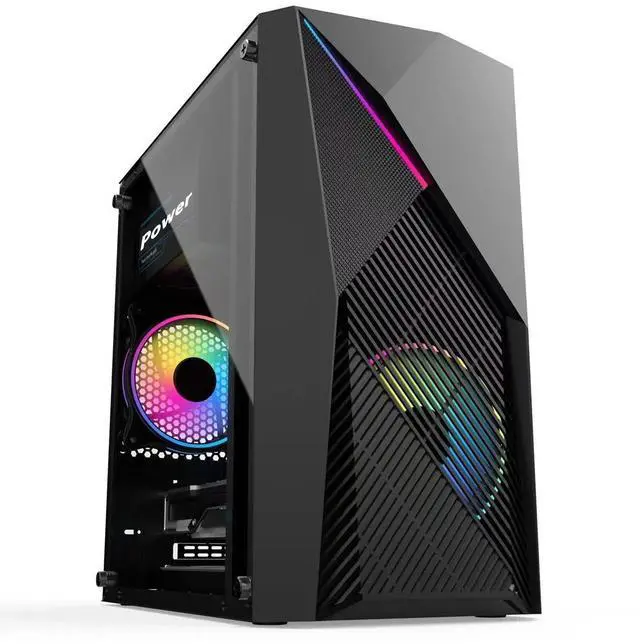 Main image of WEIMISEN Gaming Desktop, PCIe4.0 PC, AMD Ryzen 5 5600 CPU (32M L3), RX 6650XT Gpu, B550 Chipsets (Wifi, 4 DIMM slots), 32G RAM (16G*2) DDR4 4000Mhz, 128G M.2 NVMe SSD(system) + 1T Sata SSD, Win11 Pro