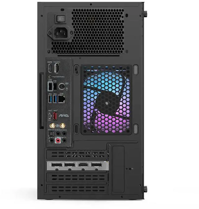Alt view image 6 of 7 - WEIMISEN Gaming Desktop, PCIe4.0 PC, AMD Ryzen 5 5600 CPU (32M L3), RX 6650XT Gpu, B550 Chipsets (Wifi, 4 DIMM slots), 32G RAM (16G*2) DDR4 4000Mhz, 128G M.2 NVMe SSD(system) + 1T Sata SSD, Win11 Pro
