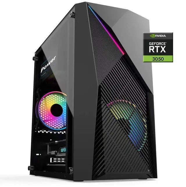 Main image of WEIMISEN Gaming Desktop, PCIe4.0 PC, AMD Ryzen 5 5600 CPU (32M L3), RTX 3050 6GD6 Gpu, B550 Chipsets, 16G RAM (8G*2) DDR4 3600Mhz,1T M.2 NVMe Gen4, Wifi 6, Bluetooth 5, Win11 Pro
