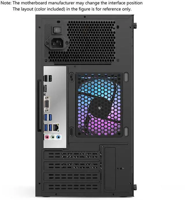 Alt view image 7 of 7 - WEIMISEN Gaming APU PC, AMD Ryzen 7 8700G(Up to 5.1 GHz), AMD Radeon 780M, 32G DDR5(16G*2), B650 Chipest, 1T M.2 SSD(100G partition for system), Wifi 6 + bt 5, 550W PSU, Win 11 Pro