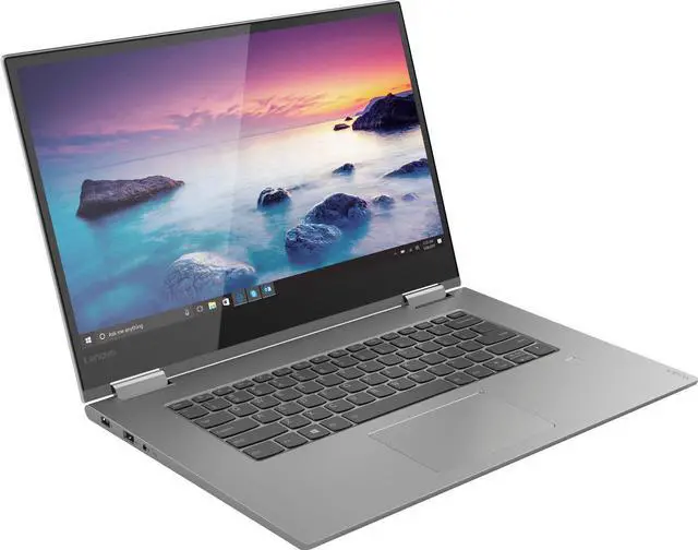 Alt view image 2 of 7 - Lenovo Yoga 730-15IKB 15.6" 4K UHD 2-in-1 Touch-Screen Laptop, 1.8GHz Intel Core i7-8550U, 16GB RAM, 512GB SSD, NVIDIA GeForce GTX 1050, Windows 10 Home- Platinum Silver - 81CU0040US