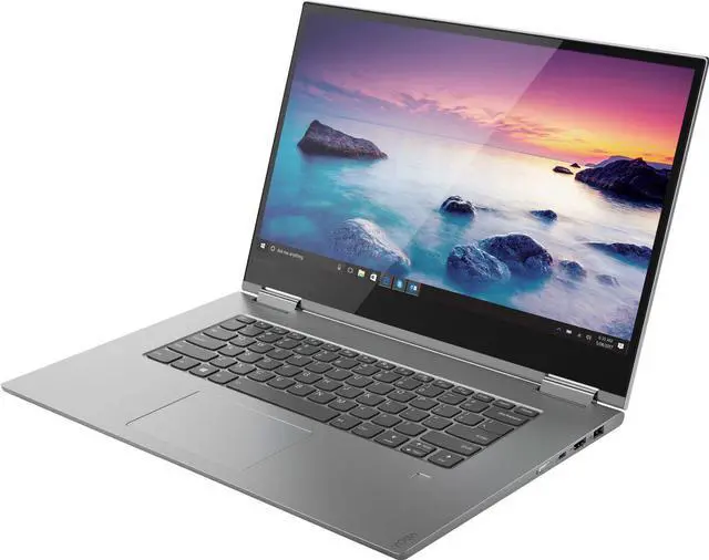 Alt view image 3 of 7 - Lenovo Yoga 730-15IKB 15.6" 4K UHD 2-in-1 Touch-Screen Laptop, 1.8GHz Intel Core i7-8550U, 16GB RAM, 512GB SSD, NVIDIA GeForce GTX 1050, Windows 10 Home- Platinum Silver - 81CU0040US