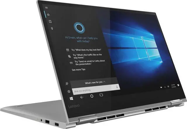 Alt view image 4 of 7 - Lenovo Yoga 730-15IKB 15.6" 4K UHD 2-in-1 Touch-Screen Laptop, 1.8GHz Intel Core i7-8550U, 16GB RAM, 512GB SSD, NVIDIA GeForce GTX 1050, Windows 10 Home- Platinum Silver - 81CU0040US