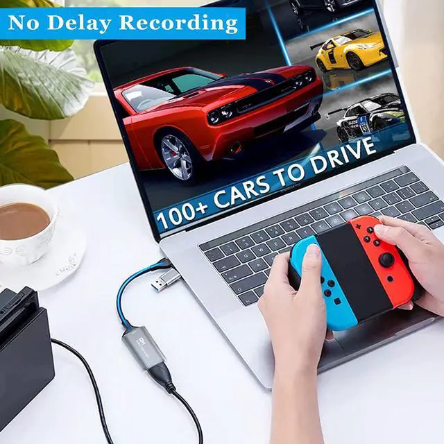 Alt view image 2 of 7 - HDMI Video Capture Card - 4K HDMI to USB Capture Card Full HD Video Capture Device with Audio via DSLR, Camcorder, Action Cam for Streaming, Compatible with Switch, PS4/5, Xbox One, More (4K 30fps)