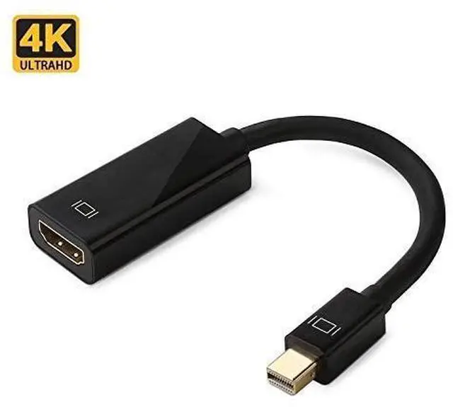 Main image of Nurbenn Mini DisplayPort to HDMI Adapter (Thunderbolt 2.0) 4K Mini DP to HDMI Adapter Cable suitable for MacBook Pro MacBook Air, iMac, Surface Book Pro 3/4/5, Thinkpad, Google Pixel Chromebook