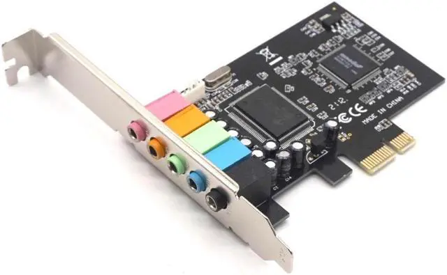 Alt view image 2 of 6 - Gillbro's  PCIE PCI-Express Sound Card 5.1CH 5.1 Channel CMI8738 Chipset Audio Interface PCI-E 5.1 Stereo Digital Card Desktop Soundcard