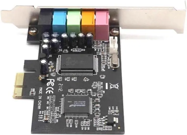 Alt view image 5 of 6 - Gillbro's  PCIE PCI-Express Sound Card 5.1CH 5.1 Channel CMI8738 Chipset Audio Interface PCI-E 5.1 Stereo Digital Card Desktop Soundcard