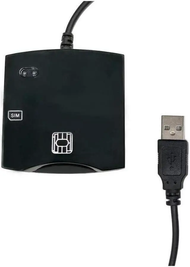 Alt view image 5 of 6 - Gillbro's EMV SIM eID Smart Chip Card Reader Writer Programmer #N68 DOD Military USB Common Access CAC Smart Card Reader + SDK Kit, Compatible Windows (Black)