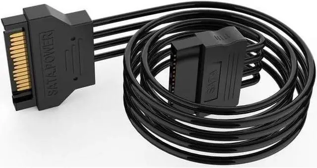 Alt view image 5 of 6 - Gillbro's 3 Pack SATA Power Extension Cable 3Pack 15 Pin SATA Male to Female Extender Power Adapter Cable for Serial ATA Hard Drives, SATA HDD, SSD, CD Driver, CD Writer, CD ROM Drives 18 Inch(50cm)
