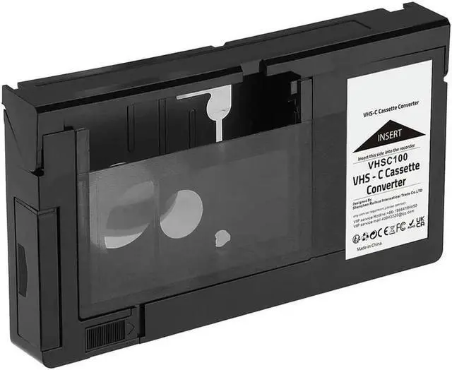 Alt view image 2 of 2 - Aomoproing FOR VHS-C Cassette Adapter for VHS-C SVHS Camcorders RCA Motorized VHS Cassette Adapter Not for 8mm/MiniDV/Hi8
