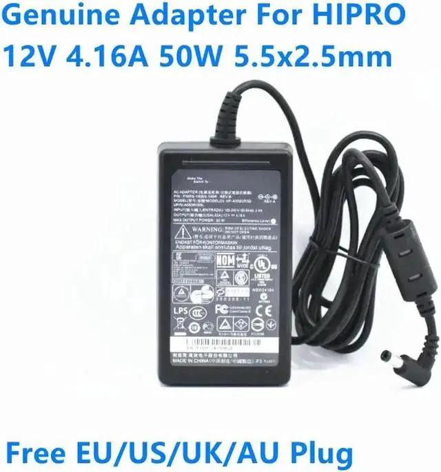 Main image of Aomoproing 12V 4.16A 50W HIPRO HP-A0502R3D HP-A0501R3D1 25.10245.001 Power Supply AC Adapter For LED LCD Monitor Charger