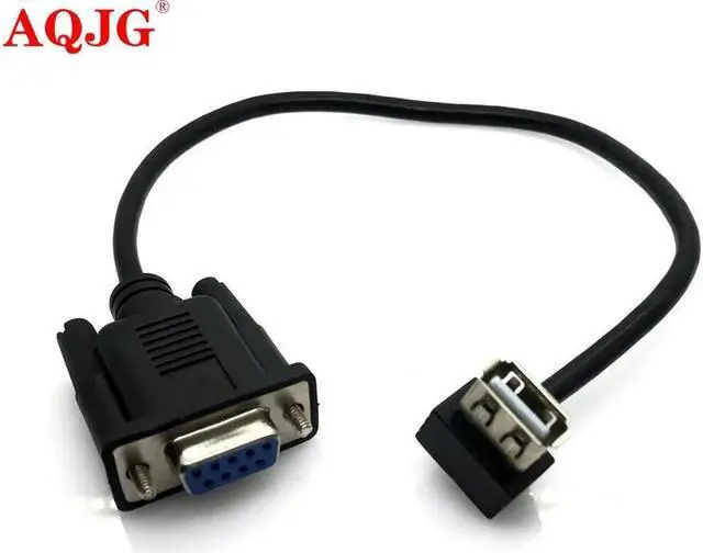 Main image of Aomoproing FOR RS232 DB9 Female to USB 2.0 A Female Serial Cable Adapter Converter 8 Inch 25cm