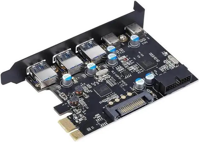 Main image of Aomoproing FOR PCI Express Card to 3 PORTS USB 3.0 2 PORTS USB3.1 Type C Internal USB 3.0 20PIN 7 Ports USB HUB pcie to Type-c Converter Card