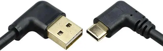 Main image of Aomoproing FOR Double elbow USB2.0 turn Type-C data cable up and down left and right side bend 90 car phone charging cable