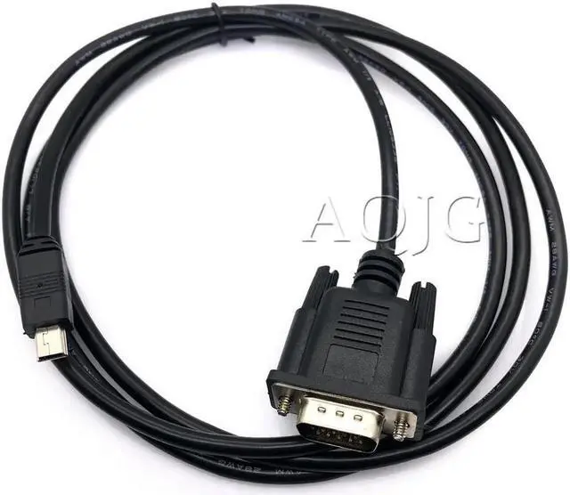 Main image of Aomoproing FOR 1x 1.5m/5ft For Mobile DVD EVD USB Mini 5pin Male to VGA 15pin Male Plug Connector Cable Cord Black