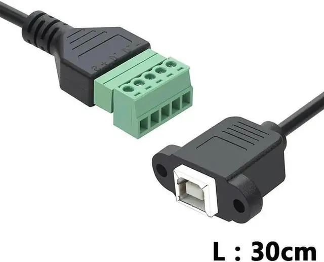 Main image of Aomoproing FOR Solderless Usb Printer Data Cable B Female Solderless Screw Fixed Data Charging scanner Female Base Cable 0