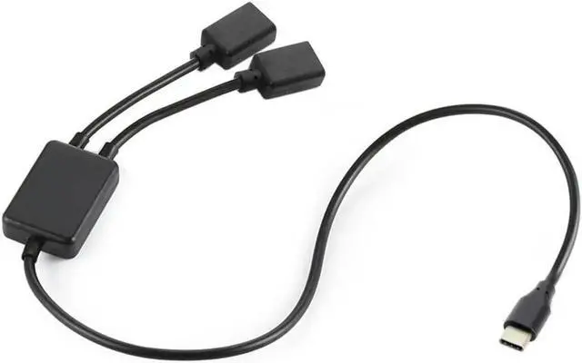 Main image of Aomoproing FOR Type-C to Dual Ports USB-C Female Hub Cable For Laptop PC Mouse Flash Disk