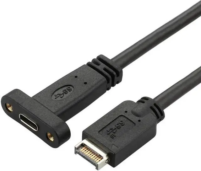 Main image of Aomoproing FOR Motherboard Expansion Cable USB 3.1 Front Panel Header Type E Male to Usb-C Type C Female Computer Connector 50cm