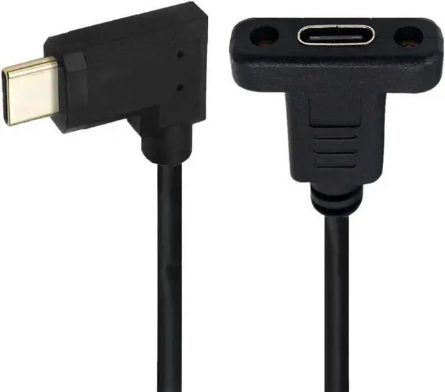 Main image of Aomoproing FOR USB C Type-C Male To Female Extension Data Cable with Panel Mount Screw Hole 10Gbps 0 0.6m/1m/1.8m