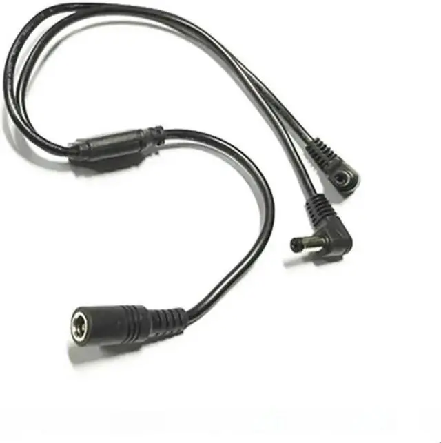 Main image of Aomoproing FOR 90 s 12V ing LED Light bar Elbow DC5.5*2.1MM DC power cable Splitter Voltage Wires 40cm For Surveillance camera