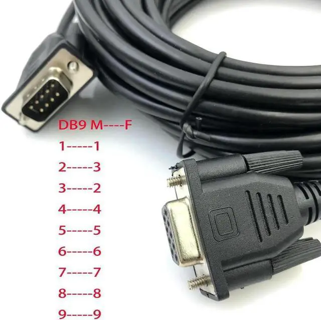 Main image of Aomoproing FOR DB9 Crossover Wire Male to Female 9-pin COM port RS232 serial cable 485 communication cables Industrial grade serial cable