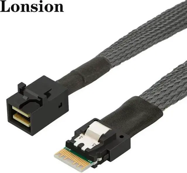 Main image of Aomoproing FOR Ultra-Fast PCIE 4.0 Slimline SAS SFF-8654 Cable 4i to Mini SAS HD SFF-8643 Adapter For server