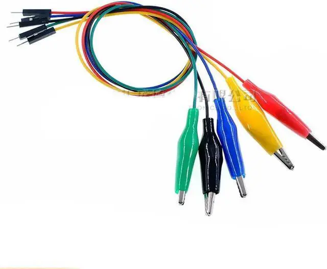 Main image of Aomoproing FOR Color line to alligator clip test line male head to alligator clip line 30CM male head 5 colors in a bundle