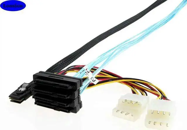 Main image of Aomoproing FOR MINI SAS SFF-8087 to 4 Ports MINI SAS SFF-8482 server Adapter Cable with POWER