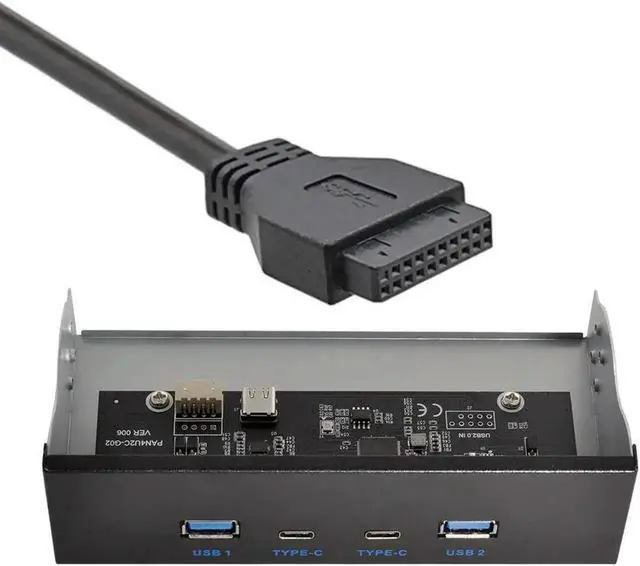 Main image of Aomoproing FOR USB-C USB 3.0 HUB 4 Ports Front Panel to Motherboard 20Pin Connector Cable for 5.25 CD-ROM Bay