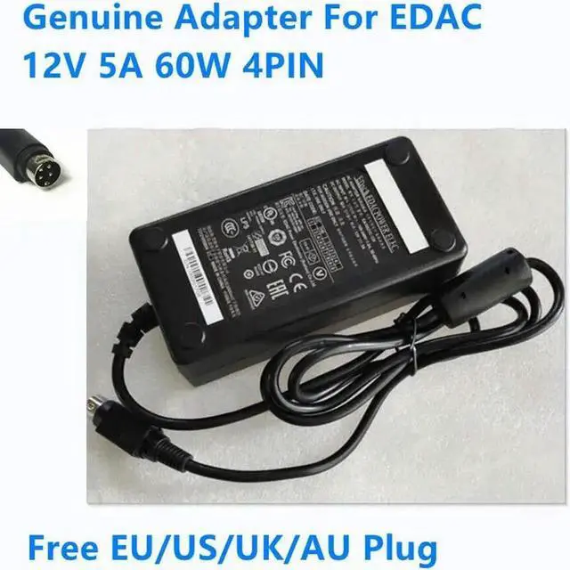 Main image of Aomoproing 12V 5A 60W 4PIN EA10521C-120 AC Power Adapter For EDAC WINTEC Monitor Laptop Power Supply Charger