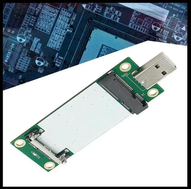 Main image of Aomoproing Mini PCI-E To USB2.0 SIM Adapter with SIM Card Slot for WWAN/LTE Module Support 3G/4G SIM 6Pin/8Pin Card Connector